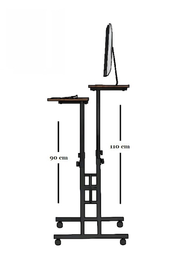 Ryan Oyuncu Masası - 80x60 Antrasit