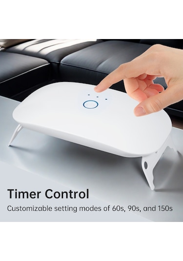 Gajeena 18 Led'li Uv Cihazı: Reçine Kürleme İçin 365+395nm Dalga Boyu, Katlanabilir Ayak, 60-150s Zamanlayıcı Ve Type-c Kablosu