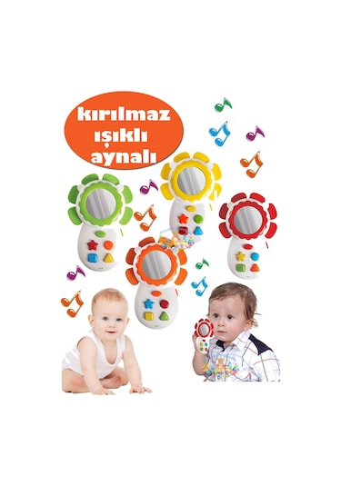 Oyuncak Kırılmaz Telefon Aynalı Sesli Işıklı Telefon