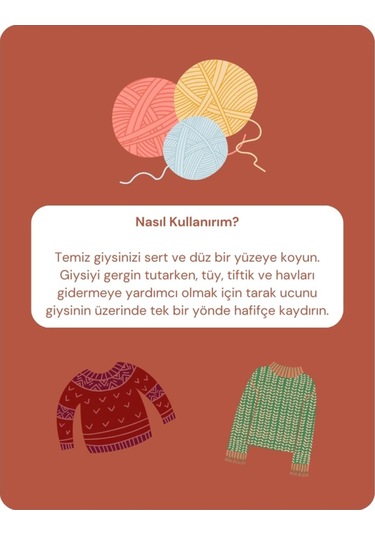 Pureal Kaşmir Ve Yün Tarağı