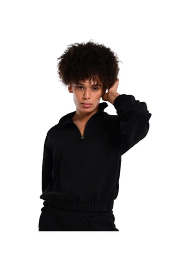 Sportive Burgos Kadın Siyah Günlük Stil Sweatshirt 24kk012-syh 1656579 SiYAH
