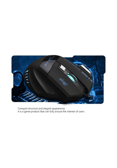 Mufunye Zelotes T-80 Profesyonel Oyuncu Faresi - 7200 Dpı, 7 Tuşlu, Rgb Aydınlatmalı, Usb Kablolu T-80