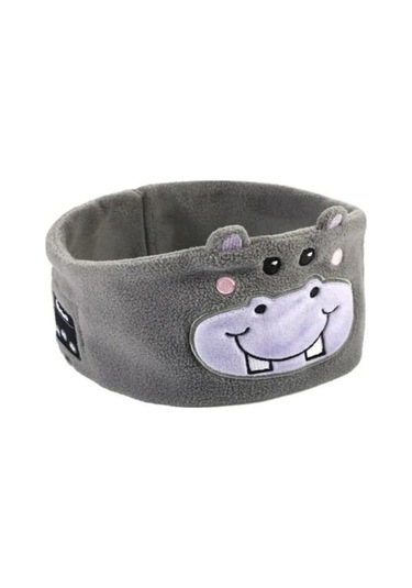 Çocuklar İçin Bluetooth Uyku Maskesi - Kablosuz Müzik Kulaklığı, 104db Ses Koruma, 6 Saat Çalma Süresi, Gri