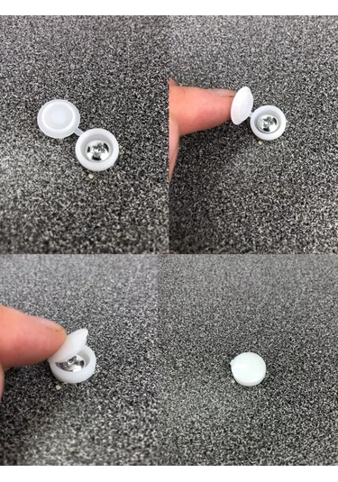 Frıends Company Mobilya Plastik Vida Kapakları 176285647 Beyaz