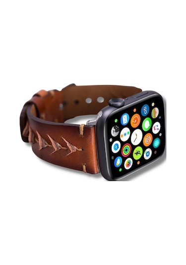 Apple Watch Uyumlu Deri Kordon 42-44-45mm Rst2ef Boras Diğer