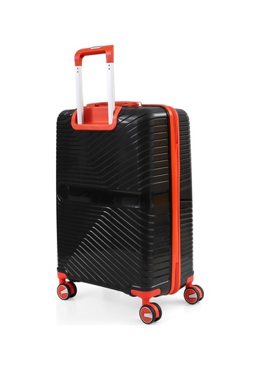 Ççs 5239 Polipropilen Büyük Boy Valiz Siyah-turuncu