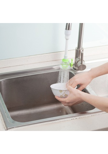 Wezone Mutfak Ve Banyo Su Kranı Filtreli, Döner, Su Tasarruflu Ve Sprey Önleyici Aksesuarı - Mavi Diğer