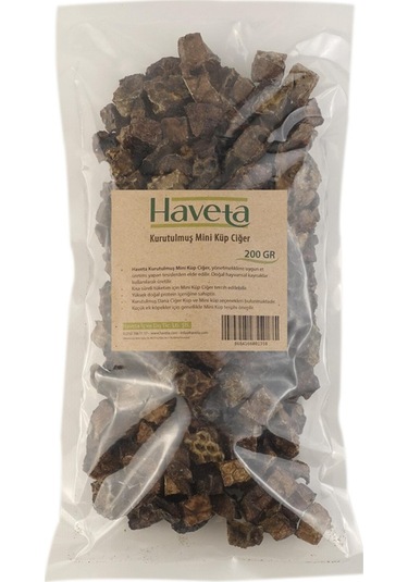 Haveta Kurutulmuş Dana Mini Küp Ciğer 200 G