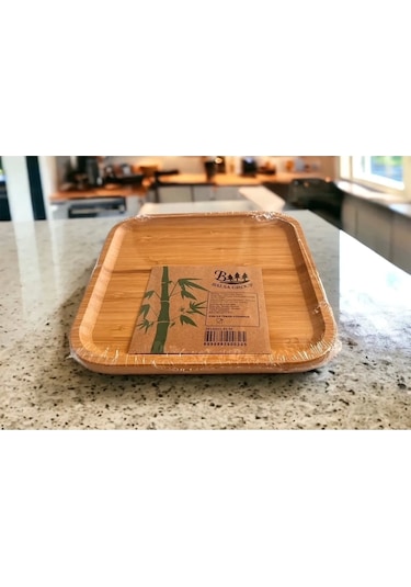 Bambu Kare Tabak 20 20 1.5 Cm Royaleks-kr2020 Çok Renkli