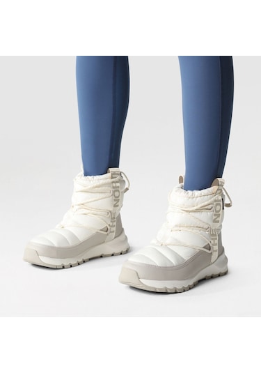 The North Face Thermoball Lace Up Waterproof Kadın Ekru Bot NF0A5LWD32F1 Ekru
