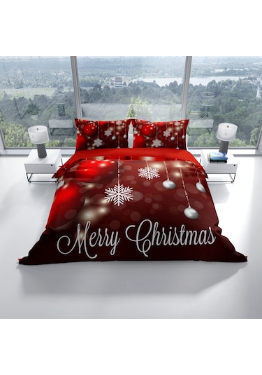 Cattleya Ny Flake 3D Pamuk Saten Çift Kişilik Nevresim Takımı