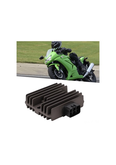 Lemestar Kawasaki Ninja 250/300/650 Z750/s Z800/1000 Zx1000 Ga Atv İçin Akü Aşırı Şarjı Engelleyen, Soğutma Kanatlıklı Aluminyum Voltaj Regülatörü Redaktörü