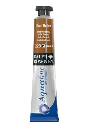 Daler Rowney Aquafine Tüp Suluboya 8ml BURNT UMBER 223