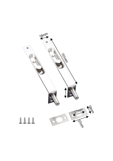 6 İnç Kapı Gömme Cıvatası Hırsızlığa Karşı Cıvata Mandalı Kapı Cıvatası