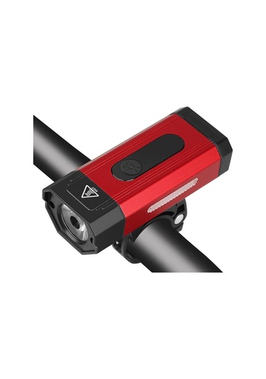 Xbyc 6127 800 Lümen Bisiklet Ön Lamba Far Aydınlatma Usb Şarjlı Kırmızı Siyah