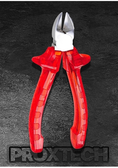 PROXTECH Yüksek Kalite Kırmızı Şeffaf Saplı 5li Pense,