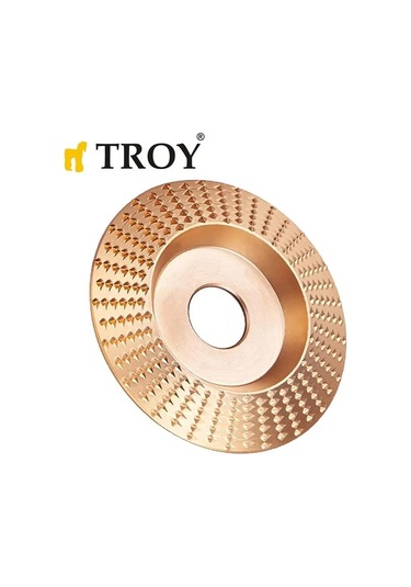 Troy 25076 Avuç Taşlama İçin Ahşap Aşındırıcı Disk, Trapezoidal, 125mm
