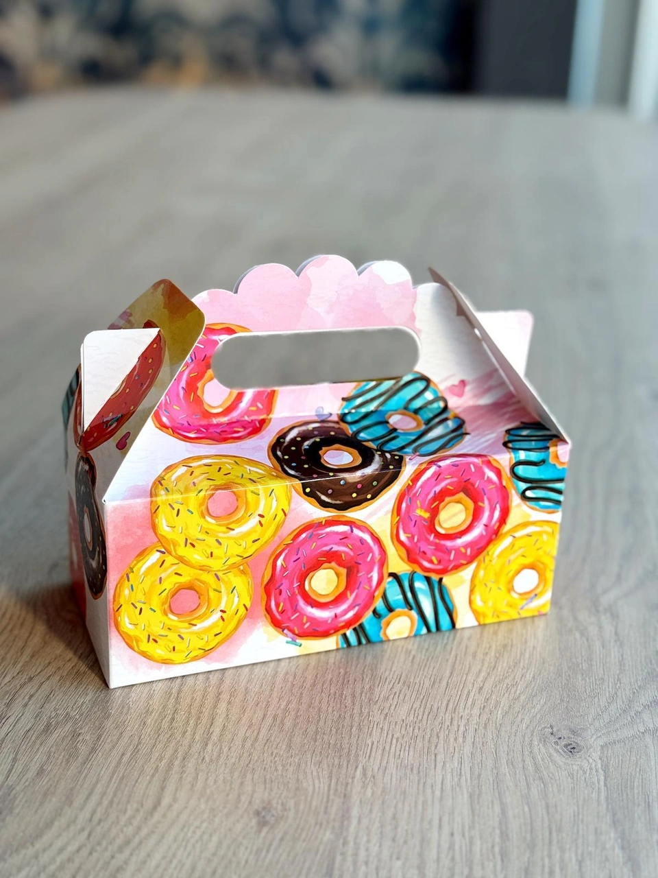 Macaron Kutusu 25 'li El Tutmalı Çanta Doğum Günü Hediye Kutusu Pasta Kutusu