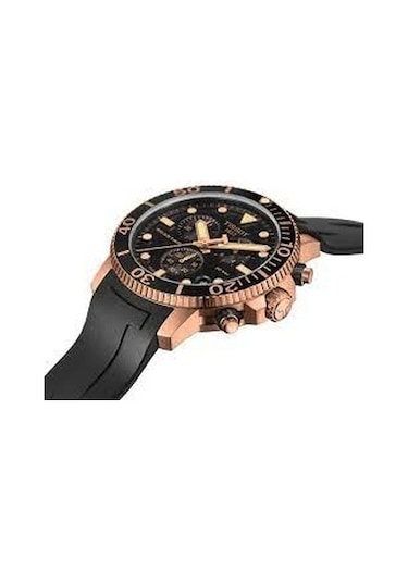 Tissot Seastar T120417 Uyumlu Siyah Silikon Saat Kordonu
