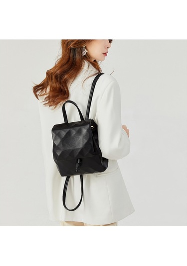 Modaya Uygun Tüm Maç Kadın Çantası Japon Ve Kore Düz Renk Ipli Siyah