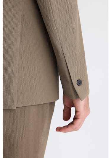 Twn Slim Fit Vizon Armürlü Kumaş Ceket 6ec04bb01474m Çok Renkli