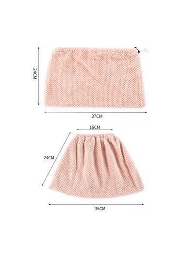 Kosona Halka Yıkama Ve Süpürme 2'li Fonksiyonlu, Kalın Su Emici Ananas Desenli Bez, Pembe Esnek Tip Opp Paketli