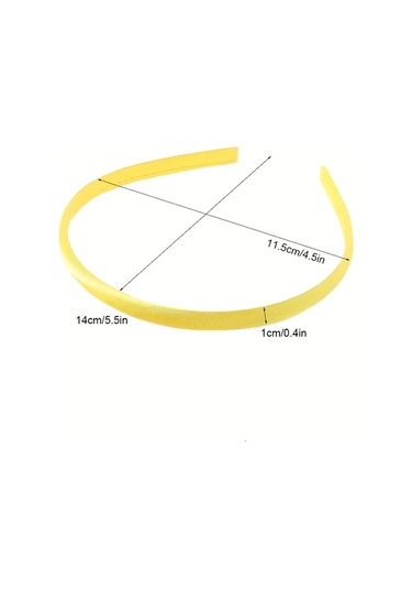 Willowhaven 30/10 Adet Moda Renkli Full Coverage Saten Kurdele Saç Bandı Dıy Saç Aksesuarları Rastgele Renk Karışımı 10 Adet