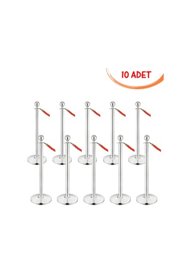 Protokol Bariyeri Ankara Paslanmaz Yönlendirme Bariyeri Metalik Bariyer 10 Adet
