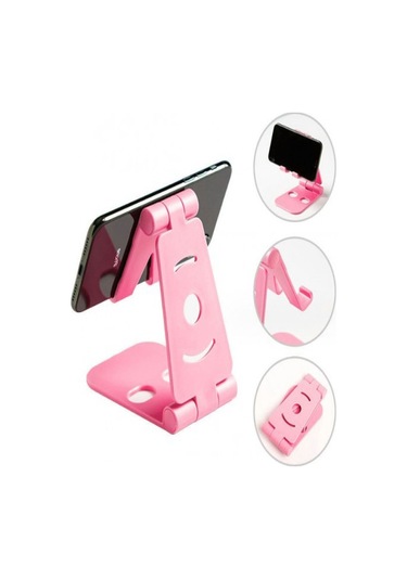 Masaüstü Katlanabilir Telefon Tablet Standı Mc-320 Akrobat Siyah Belirtilmemiş Torpido Üstü Plastik