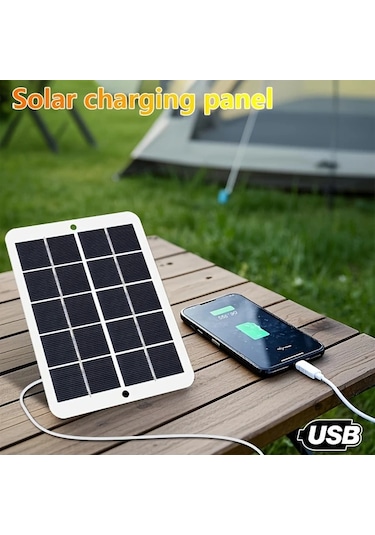 Elmpaly 3w Solar Panel Tek Usb Çıkışlı 1 Adet Taşınabilir Güneş Şarj Cihazı 5 10w Hızlı Şarj Akıllı Telefonlar Mini Fanlar Ve Acil Durumlar İçin