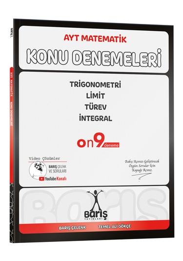 Barış Yayınları AYT Matematik Trigonometri Limit Türev İntegral Konu Denemeleri