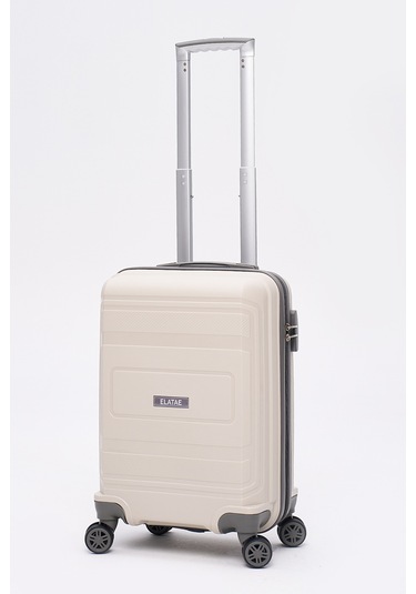 Elatae Premium Polipropilen Kırılmaz 3'lü Valiz Seti Bej - Antrasit V305 Bej