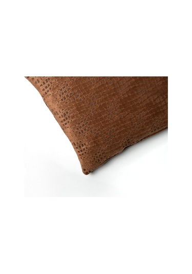 Sezyon Riva Desenli 50 50 Kahverengi Kırlent Kılıfı Kahverengi