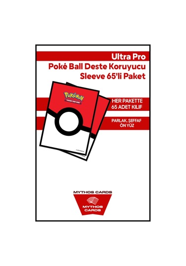 Ultra Pro -poké Ball Deste Koruyucu Sleeve 65'li Paket