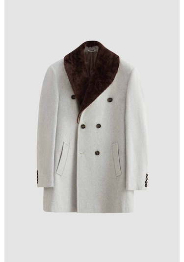 Ds Damat Regular Fit Bej Yakası Çıkartılabilir Kürklü Kaban 9HF08ORT10004 Bej Ds Damat Regular Fit Bej Yakası Çıkartılabilir Kürklü Kaban 9HF08ORT10004 Bej