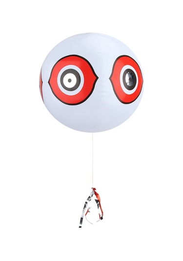 Ximistore9 Bahçe Kuş Engelleyici Balon - 3d Göz Desenli, Siyah, Dayanıklı Pvc Materyal