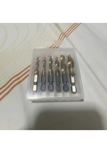Chuangyinshop 6 Parça Yüksek Mukavemetli Alaşım Matkap Ucu Seti: Paslanmaz Çelik Delme Ve Kılavuz Çekme