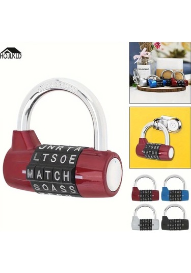 Willowhaven 1 Adet Silvery Sağlam Çinko Alaşım Kombinasyonlu Kilit - 5 Harfli Şifreli, Pilsiz, Spor Salonu, Okul, Dolap, Bahçe İçin Güvenli