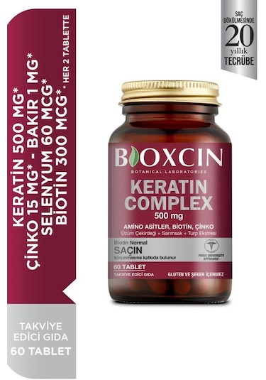 Bioxcin Forte Keratin Complex   Tablet Takviye Edici Gıda 60   Tablet