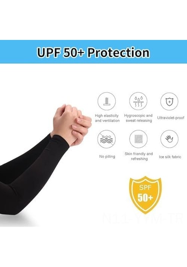 Geeksen 3 Çift Islak Soğuk Güneş Korumalı Eldiven - Spor, Sürüş, Yürüyüş İçin Unisex - Siyah, Beyaz, Gri Çok Renkli