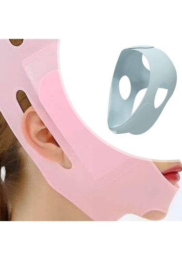 Homyl Buz Baş Sarma Evrensel Rahat Silikon Yüz Paketi Çene Için MAvi