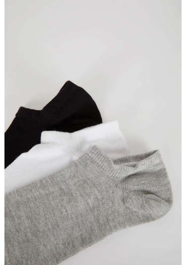 DeFacto Erkek Pamuklu 3'lü Sneaker Çorabı K4595AZNSKR1