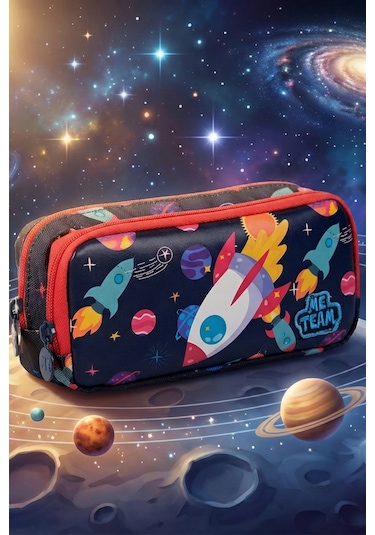 Lisanslı Space Lacivert Orijinal Okul Çantası Lacivert