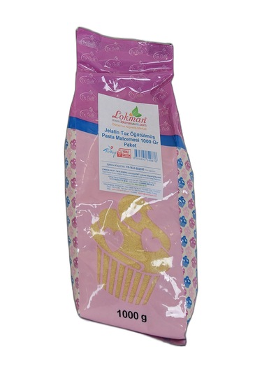 Lokman Avm Jelatin Toz Öğütülmüş Pasta Malzemesi 1 KG