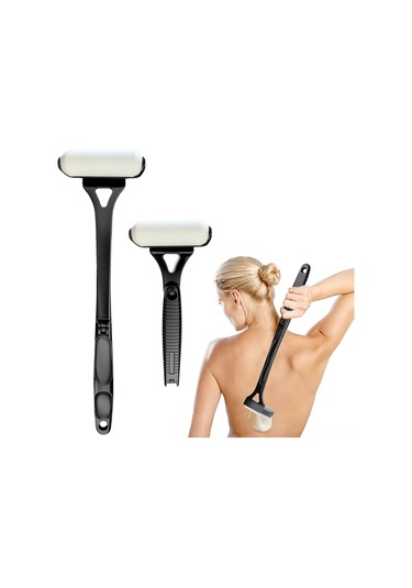 Hangfox Uzun Saplı Katlanabilir Vücut Losyon Uygulayıcı, Sırt Ve Gövde İçin Sponge Rulmanlı Boyama Aleti Siyah/mavi