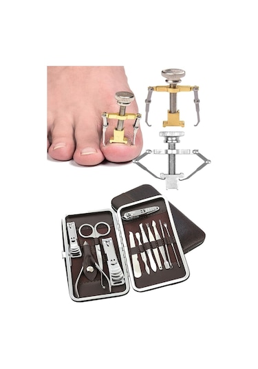Batık Tırnak Çıkarıcı Aparat Çantalı Manikür Seti 12 Paçra