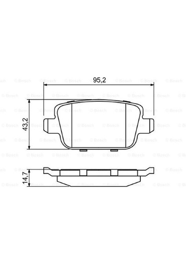 Volvo S80 2.0 D3 2011-2014 Bosch  Arka Balata Wva24537