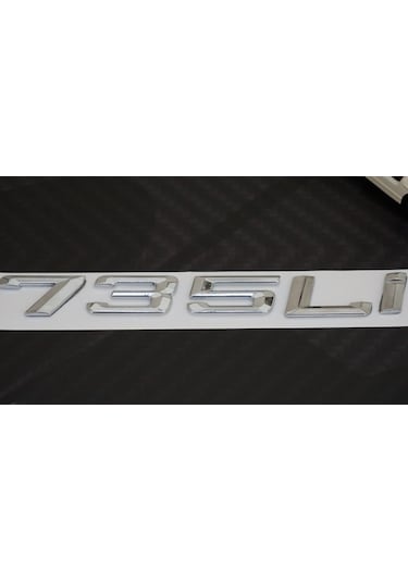 Bmw 735Li 735İ Bagaj Krom Metal 3M 3D Yazı Logo