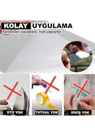 Yapışkanlı Deri Yaması Tamir Seti Yumuşak Düz ve Şekilli Siyah 18 Adet