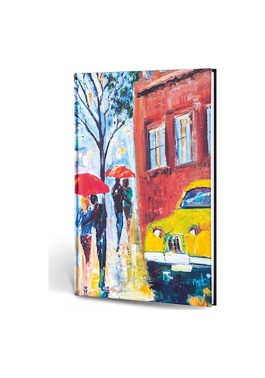 Creamona Nice Dokulu Mini Defter Çizgili Yağmur